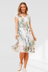 Penny Dress - Cream Floral