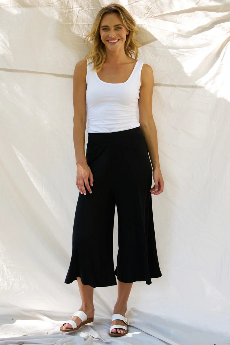 Betty Basics Crystal Crop Jogger - Black