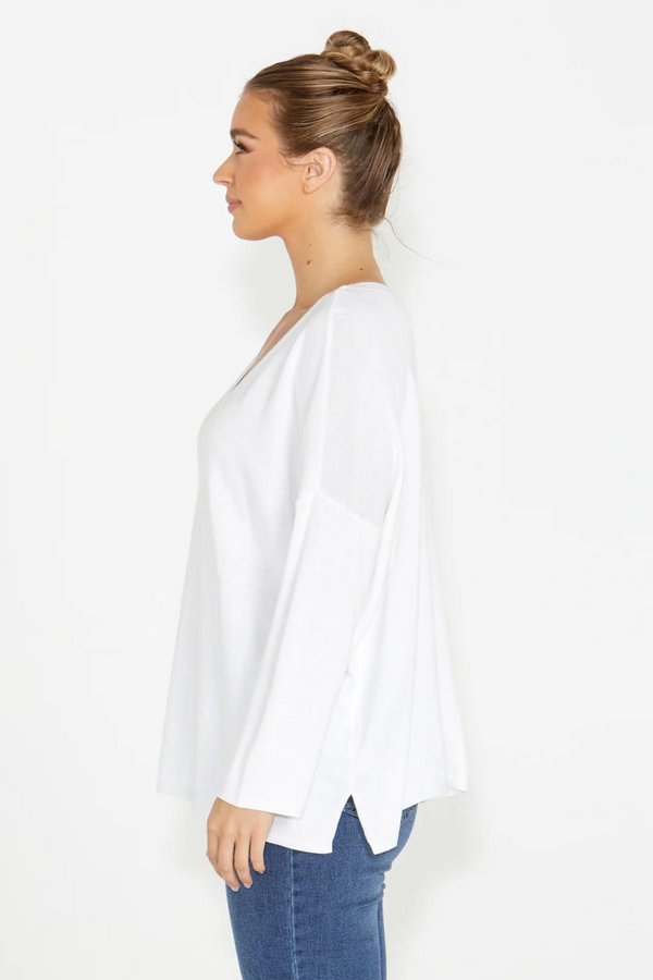 SASS - Angelina Reversible Knit - White