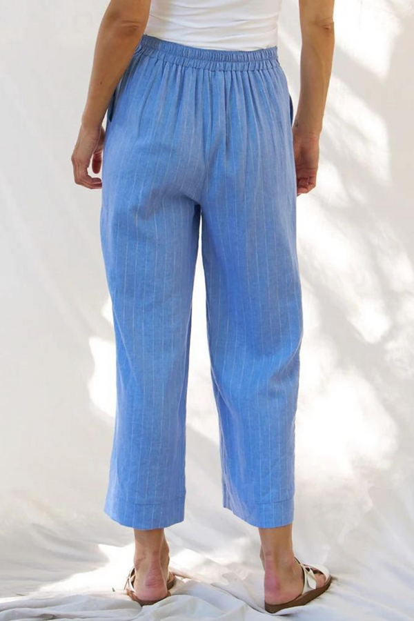 Parker Pant - Berry Blue Stripe