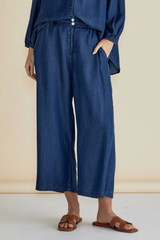 Rio Relaxed Pant - Dark Indigo | Betty Basics