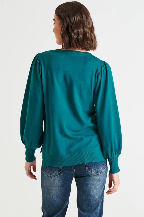 Charlotte Knit Jumper - classic teal