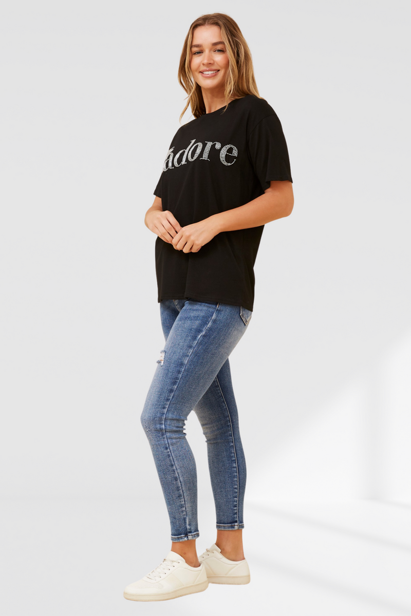 Jadore tee - Black