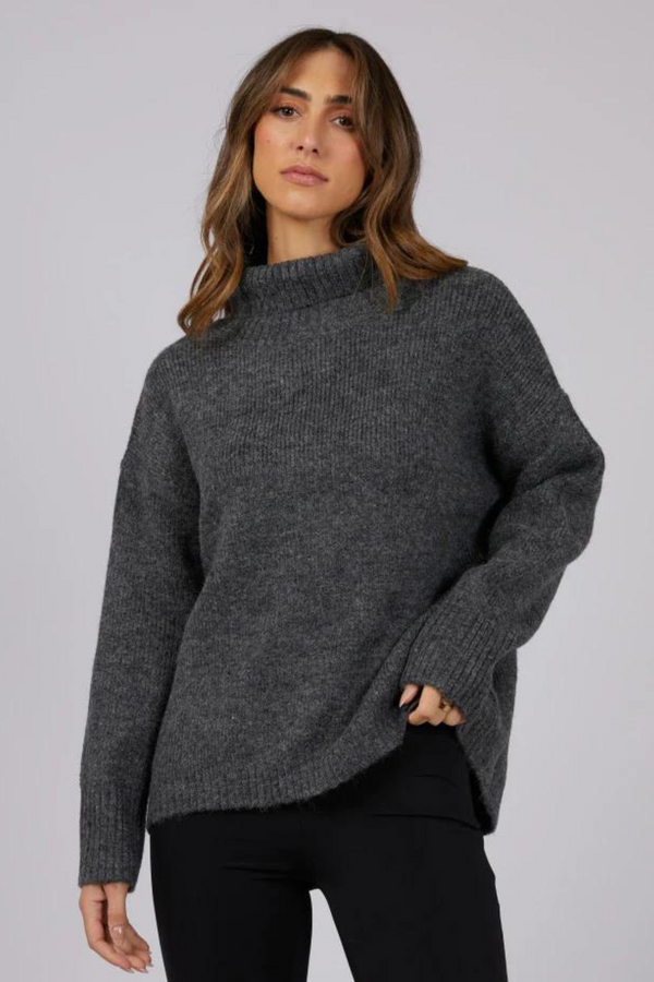 Emmy Roll Neck Sweater - grey | By Jorge