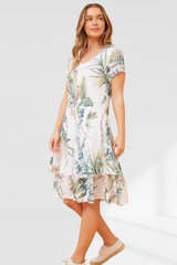 Penny Dress - Cream Floral