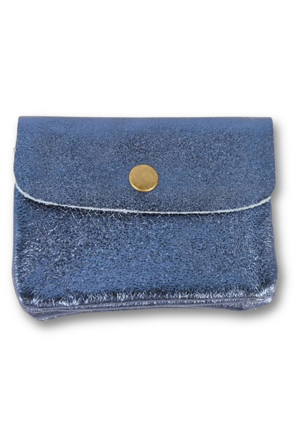 Maison Fanli - Coin Purse Metallic - Blue Jeans