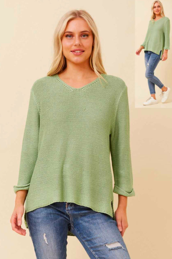 Karina Knit Jumper - Sage