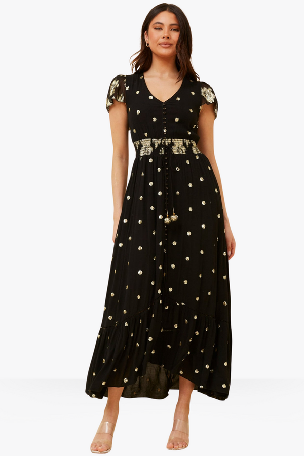 Aria dress - Black/Gold