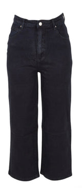 Wakkee wide leg black jean