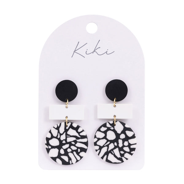 Kiki round pebble earrings