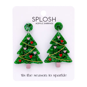 Christmas tree earrings