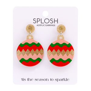 Christmas ornament earrings