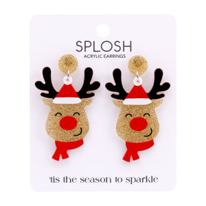 Christmas Rudolph earrings